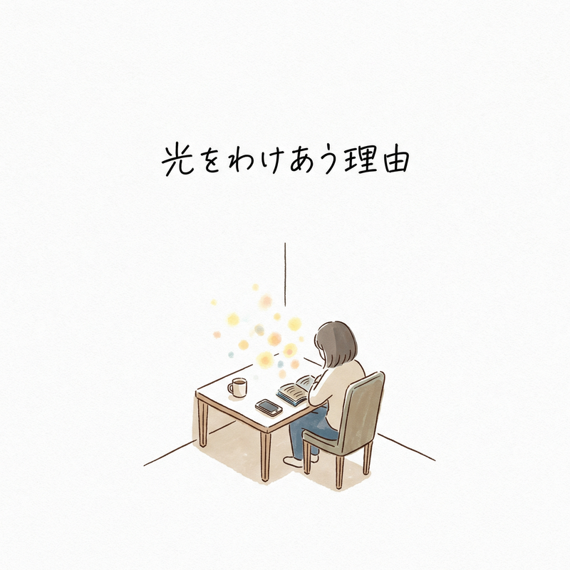 光をわけあう理由